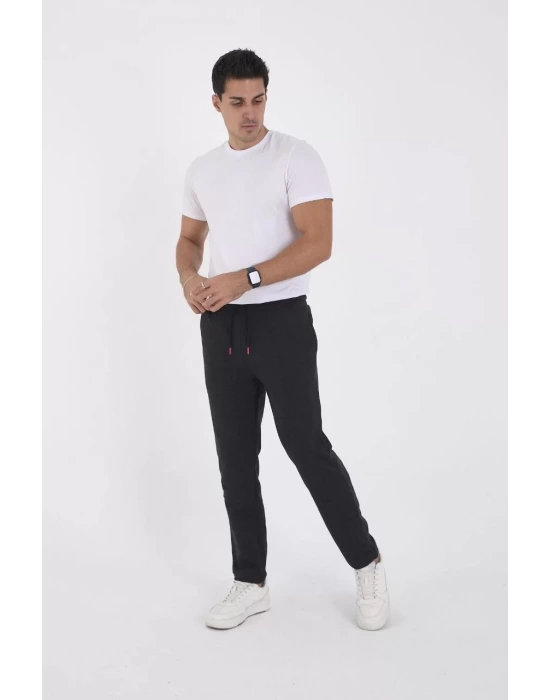 Unisex Üç İplik Basic Eşofman Pantolon - Antrasit