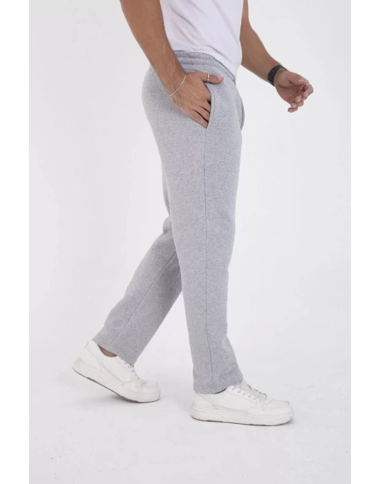 Unisex Üç İplik Basic Eşofman Pantolon - Gri