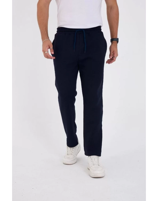 Unisex Üç İplik Basic Eşofman Pantolon - Lacivert