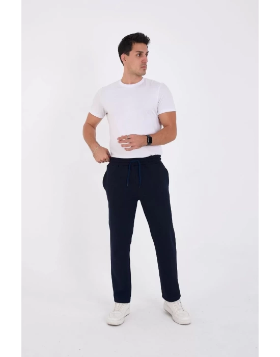 Unisex Üç İplik Basic Eşofman Pantolon - Lacivert