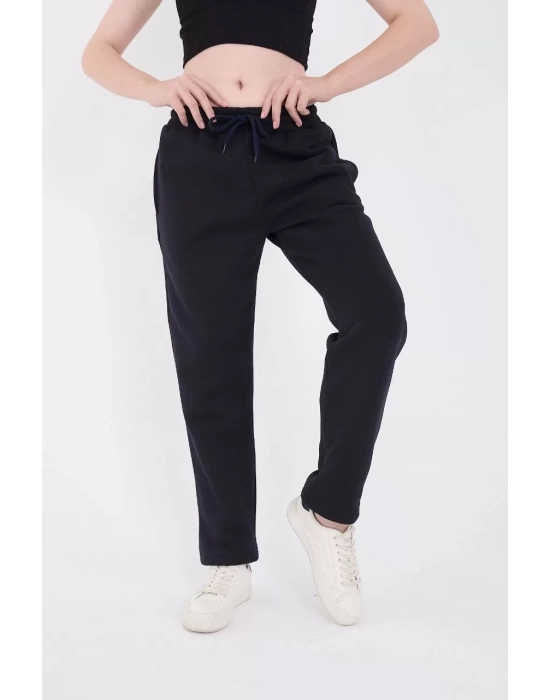 Unisex Üç İplik Basic Eşofman Pantolon - Lacivert