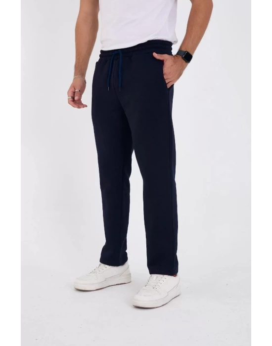 Unisex Üç İplik Basic Eşofman Pantolon - Lacivert