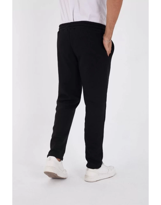 Unisex Üç İplik Basic Eşofman Pantolon - Siyah