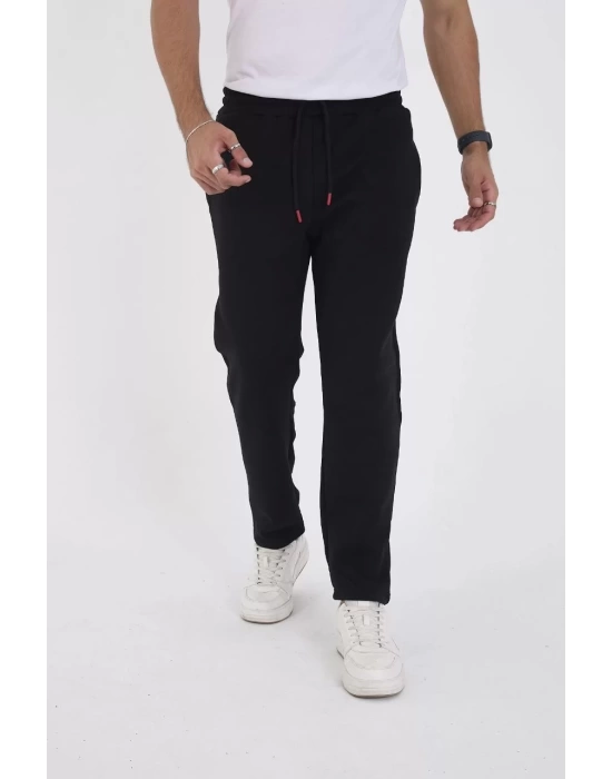 Unisex Üç İplik Basic Eşofman Pantolon - Siyah