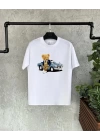 Unisex Çocuk Baskılı T-Shirt - Beyaz