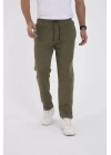 Unisex Üç İplik Basic Eşofman Pantolon - Haki