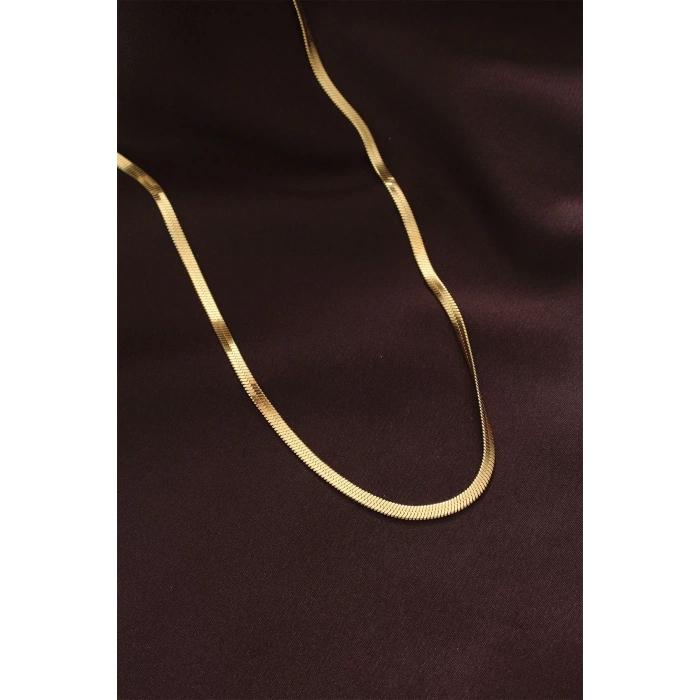 316L Çelik Altın Renk 60 cm İtalyan Zincir Kolye