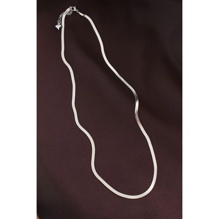 316L Çelik Gümüş Renk 60 cm İtalyan Zincir Kolye