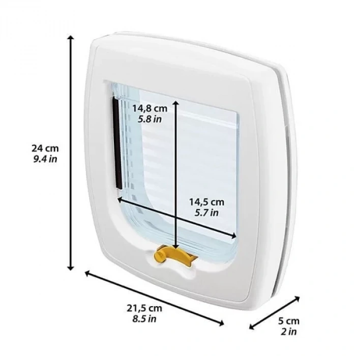 Ferplast Swing 1 Kedi Kapısı Kahverengi 21x24x5 Cm