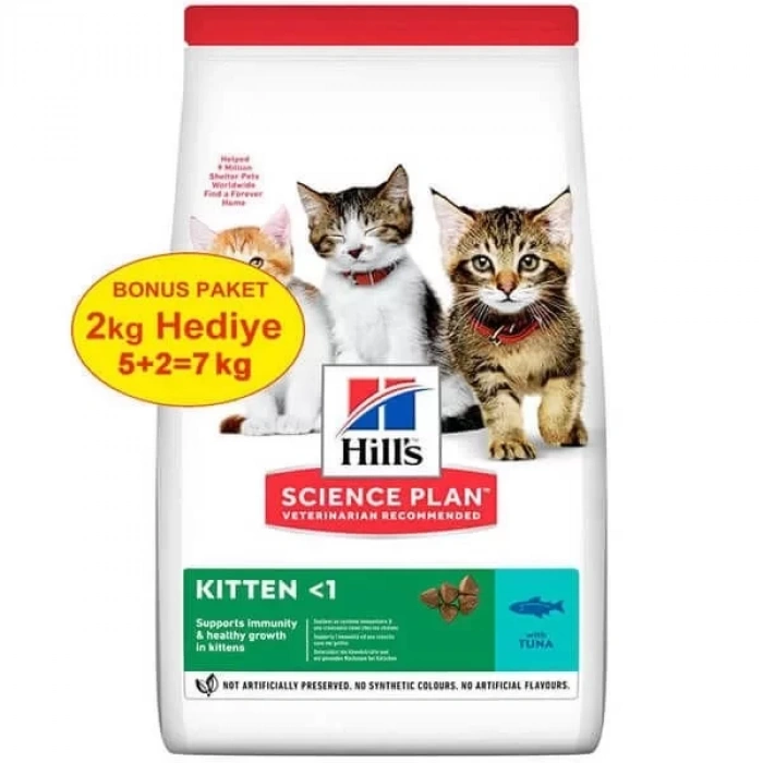 Hills Kitten Ton Balıklı Yavru Kedi Maması 5+2 Kg Hediyeli