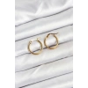 316L Çelik Gold Renk 15 mm Halka Kadın Küpe