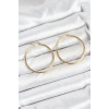 316L Çelik Gold Renk 35 mm Halka Kadın Küpe