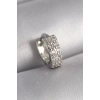 316L Çelik Gümüş Renk Zirkon Taşlı Tragus Piercing