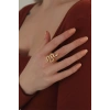Ayarlanabilir Gold Renk Yılan Yüzük