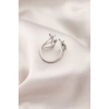Gümüş Renk Metal Kelebek Model Kadın Yüzük