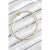 Pirinç Charm Topcuk Model Gold Renk Kadın Bileklik