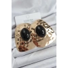 Pirinç Gold Renk Vintage Kadın Küpe