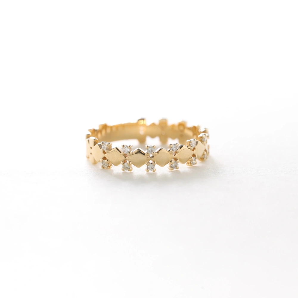 0.11 CT Özel Tasarım Pırlanta Tamtur Yüzük