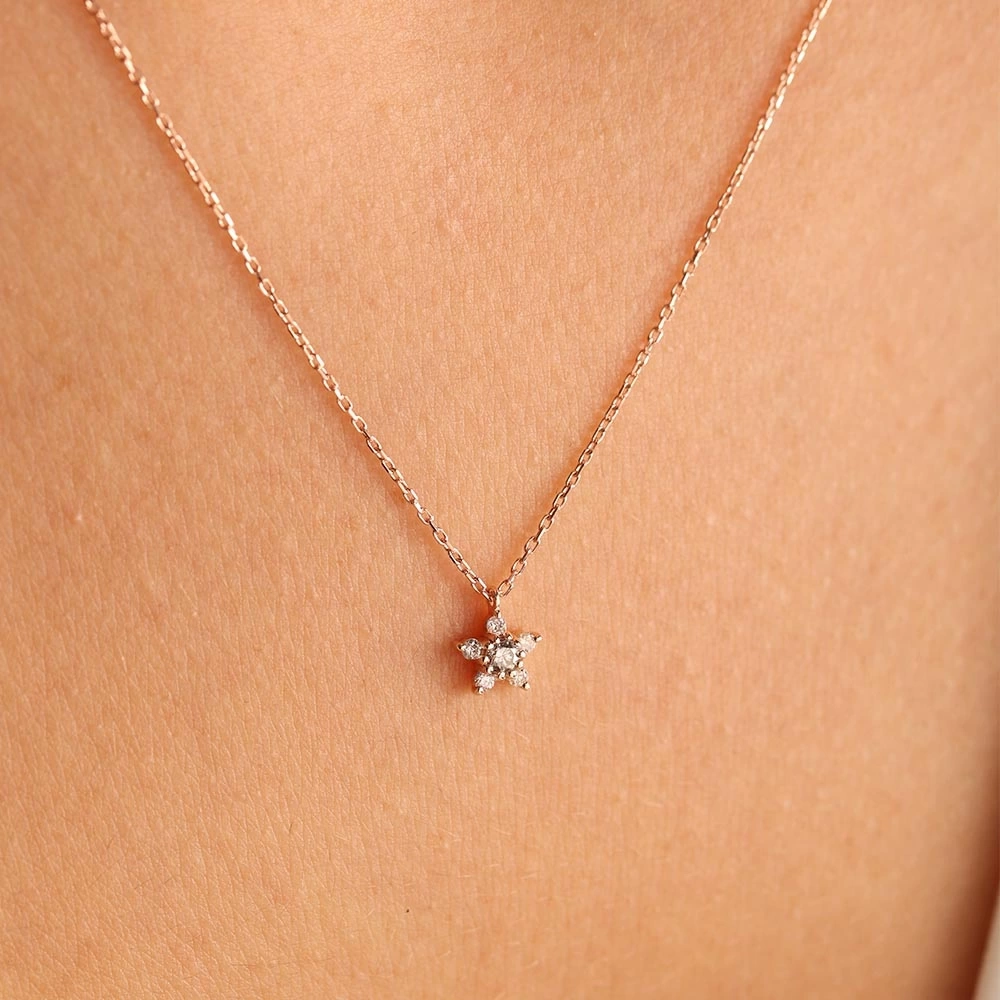 0.12 CT Pırlanta Kolye