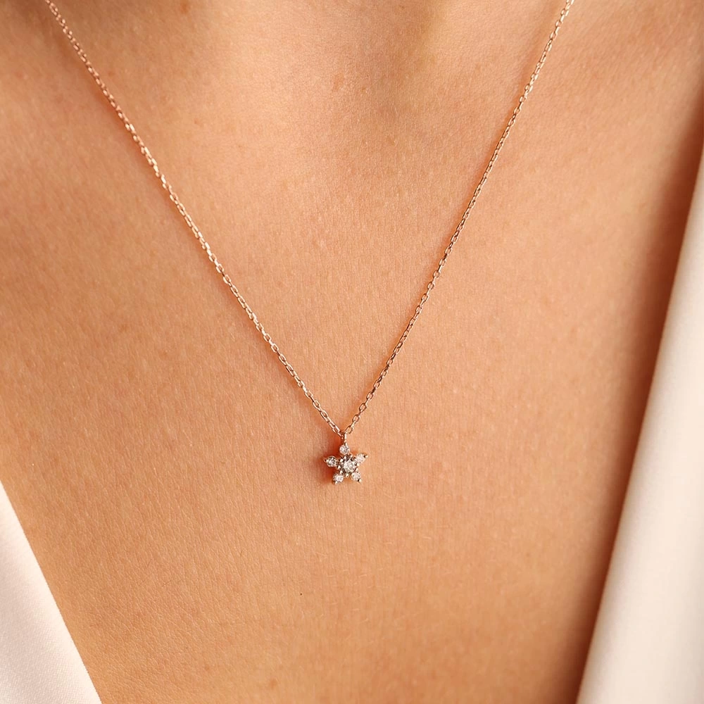 0.12 CT Pırlanta Kolye