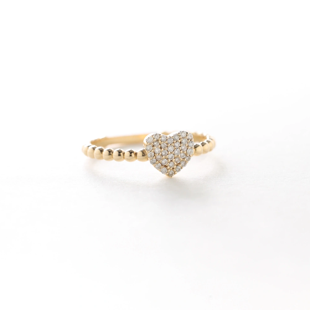 0.15 CT Kalp Coronet Pırlanta Yüzük