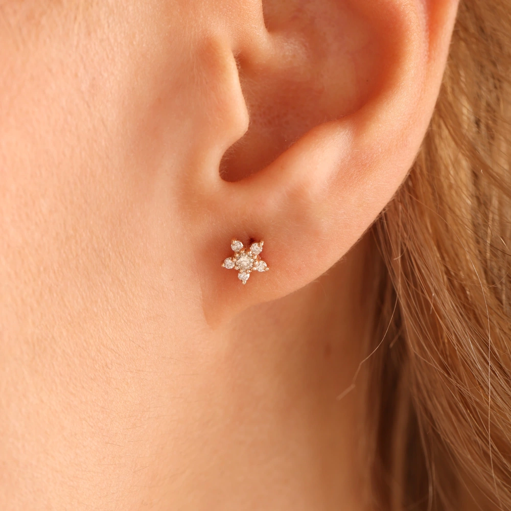 0.24 CT Pırlanta Küpe