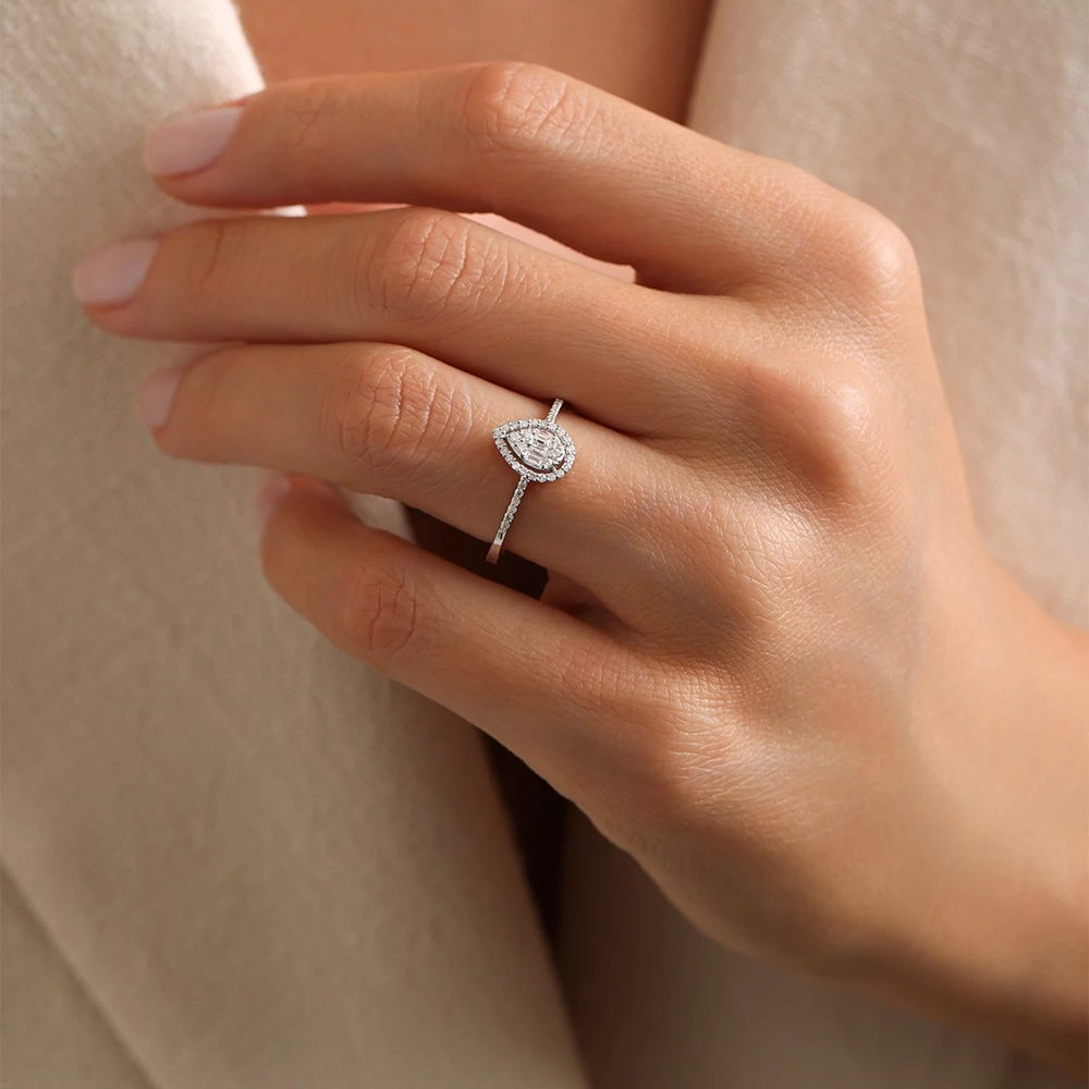 0.25 CT Pırlanta Baget Yüzük