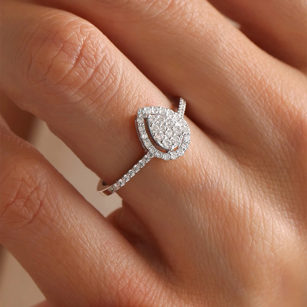 0.30 CT Damla Coronet Pırlanta Yüzük