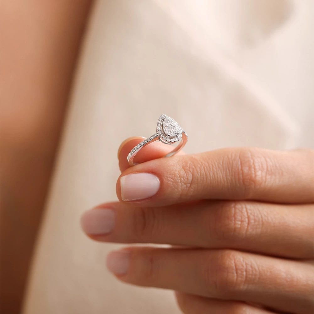 0.30 CT Damla Coronet Pırlanta Yüzük