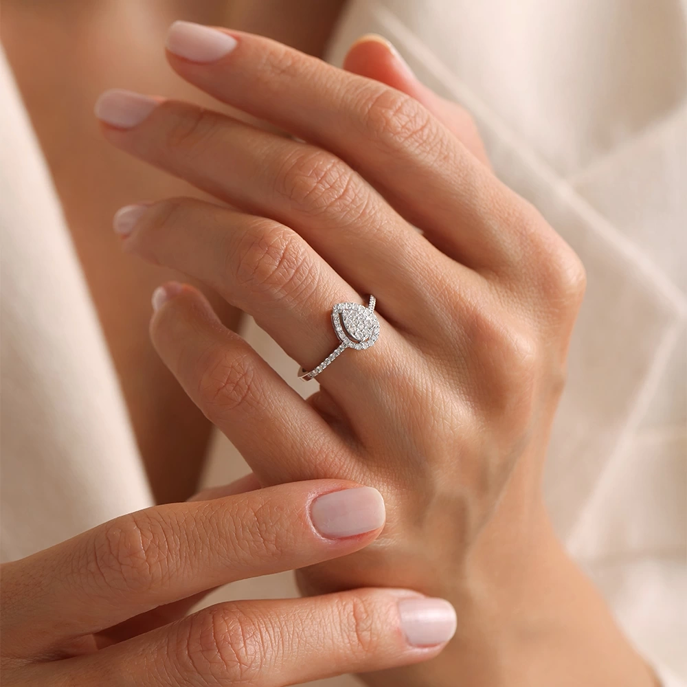 0.30 CT Damla Coronet Pırlanta Yüzük