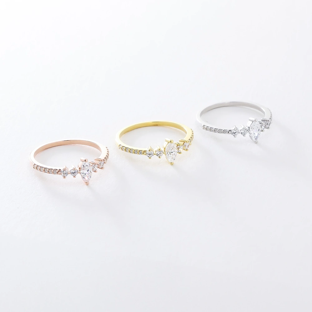 0.35 CT Markiz Pırlanta Yüzük