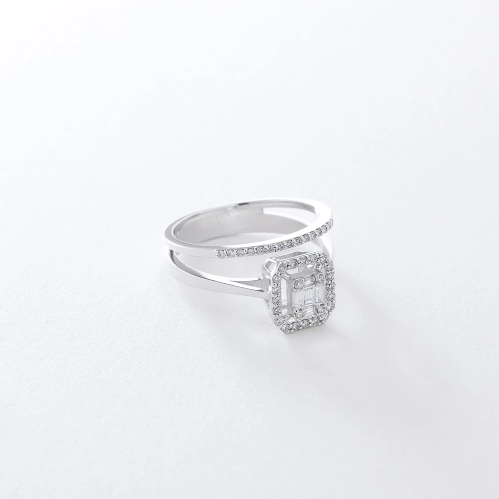 0.35 Ct Pırlanta Baget Yüzük