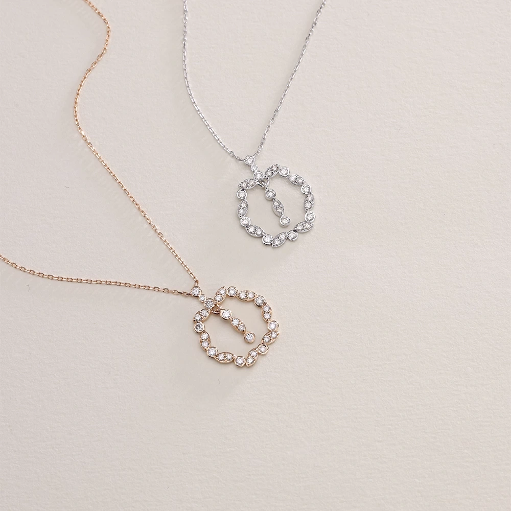 0.35 Ct Vıntage Pırlanta Kolye