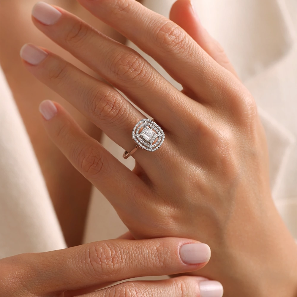 0.40 CT Pırlanta Baget Yüzük