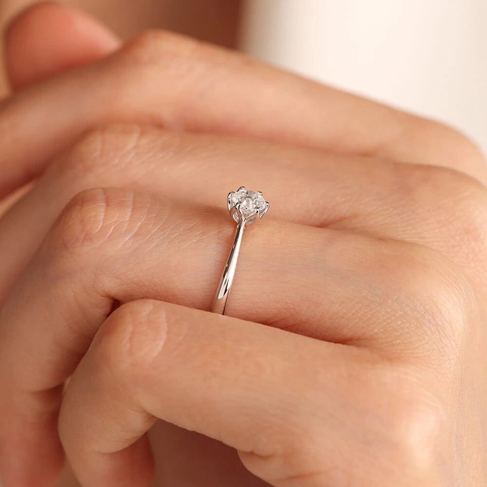 0.40 CT Tasarım Pırlanta Tektaş Yüzük