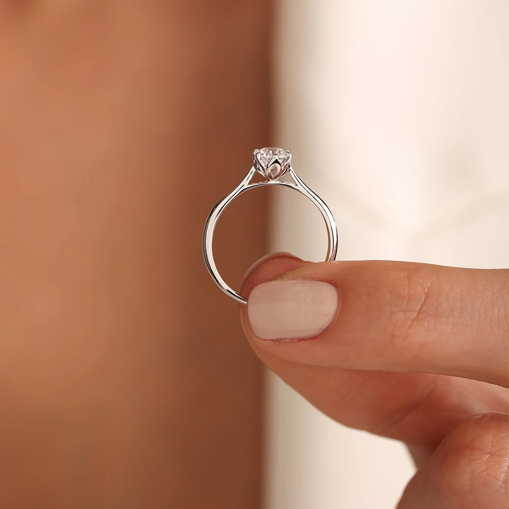 0.40 CT Tasarım Pırlanta Tektaş Yüzük