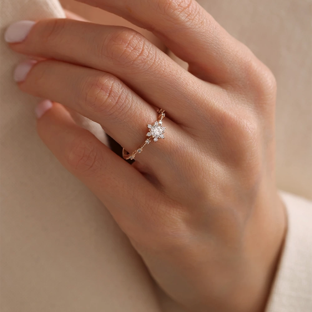 0.42 CT Tasarım Pırlanta Yüzük