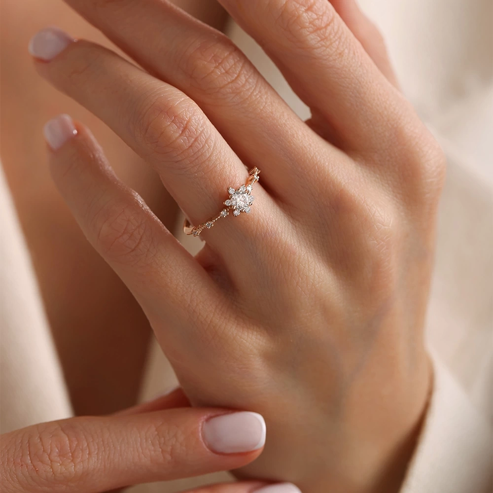 0.42 CT Tasarım  Pırlanta Yüzük