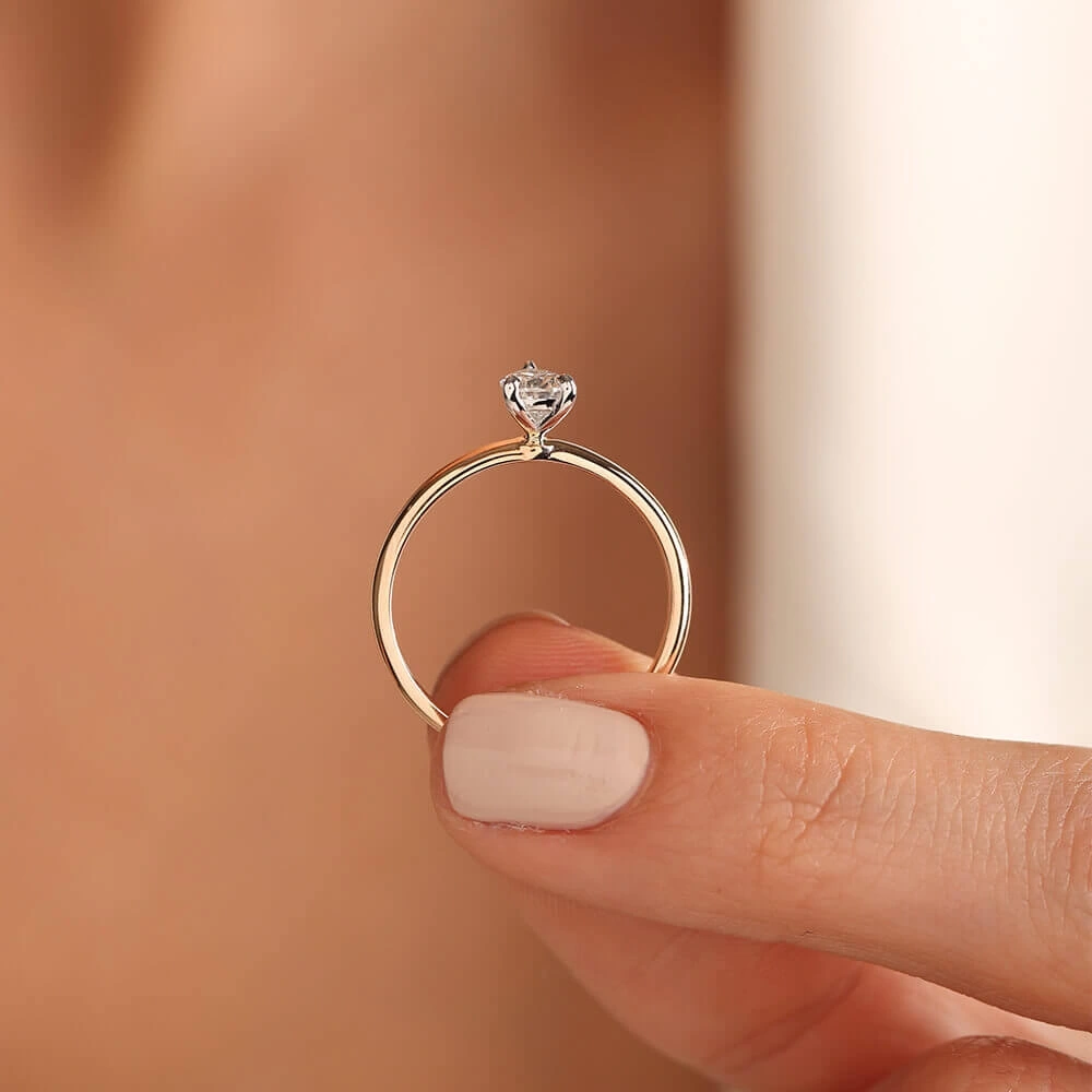 0.45 CT Damla Pırlanta Yüzük