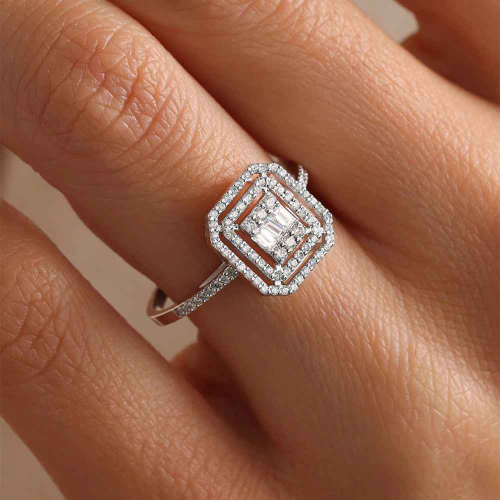 0.45 CT Pırlanta Baget Yüzük