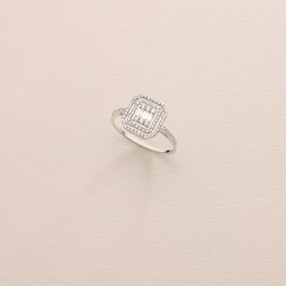 0.45 CT Pırlanta Baget Yüzük