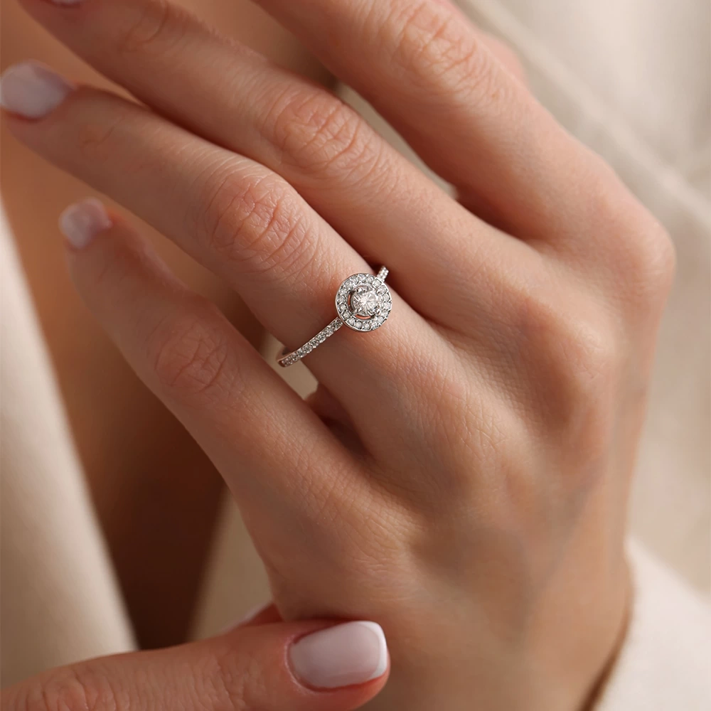 0.45 CT Tasarım Pırlanta Yüzük