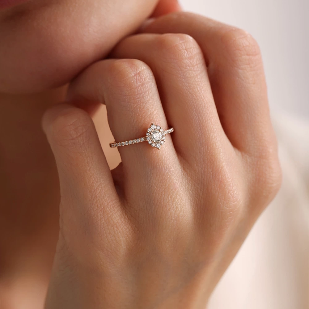 0.45 CT Tasarım Pırlanta Yüzük