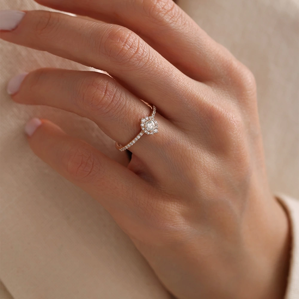 0.45 CT Tasarım Pırlanta Yüzük