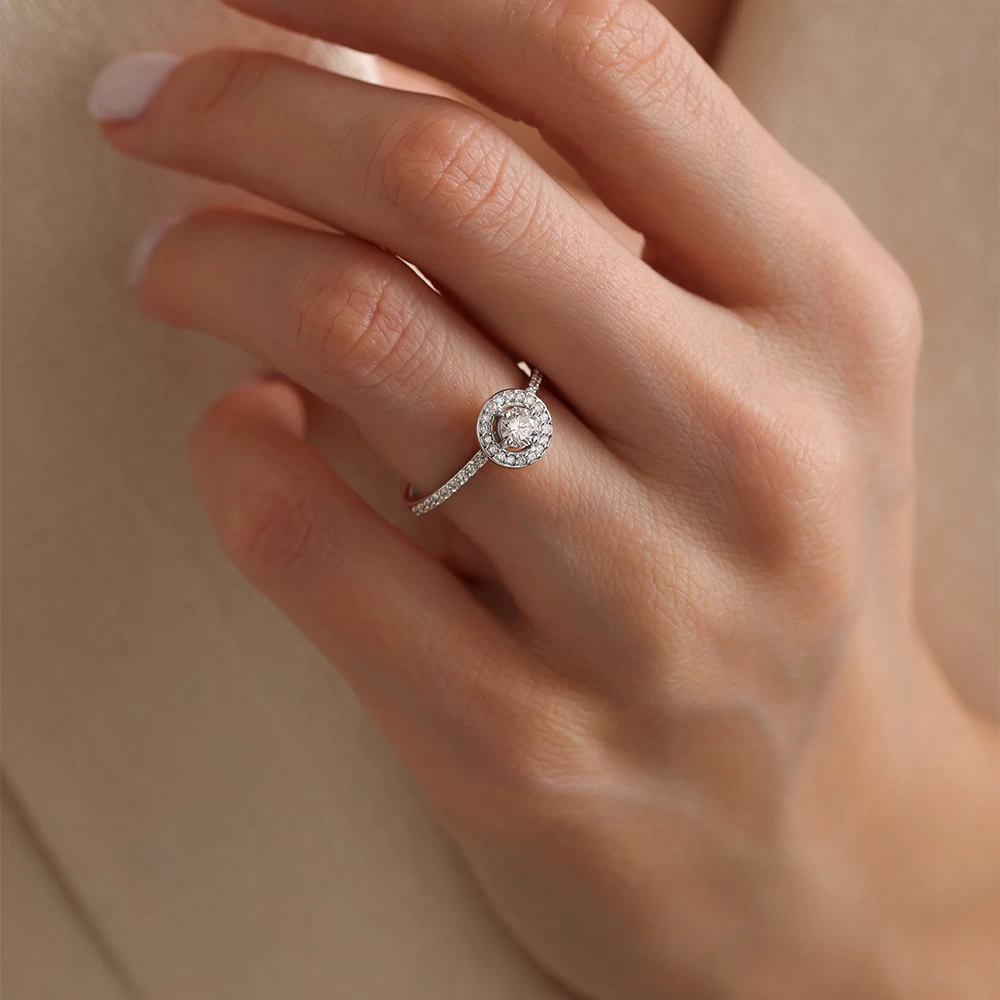 0.45 CT Tasarım Pırlanta Yüzük