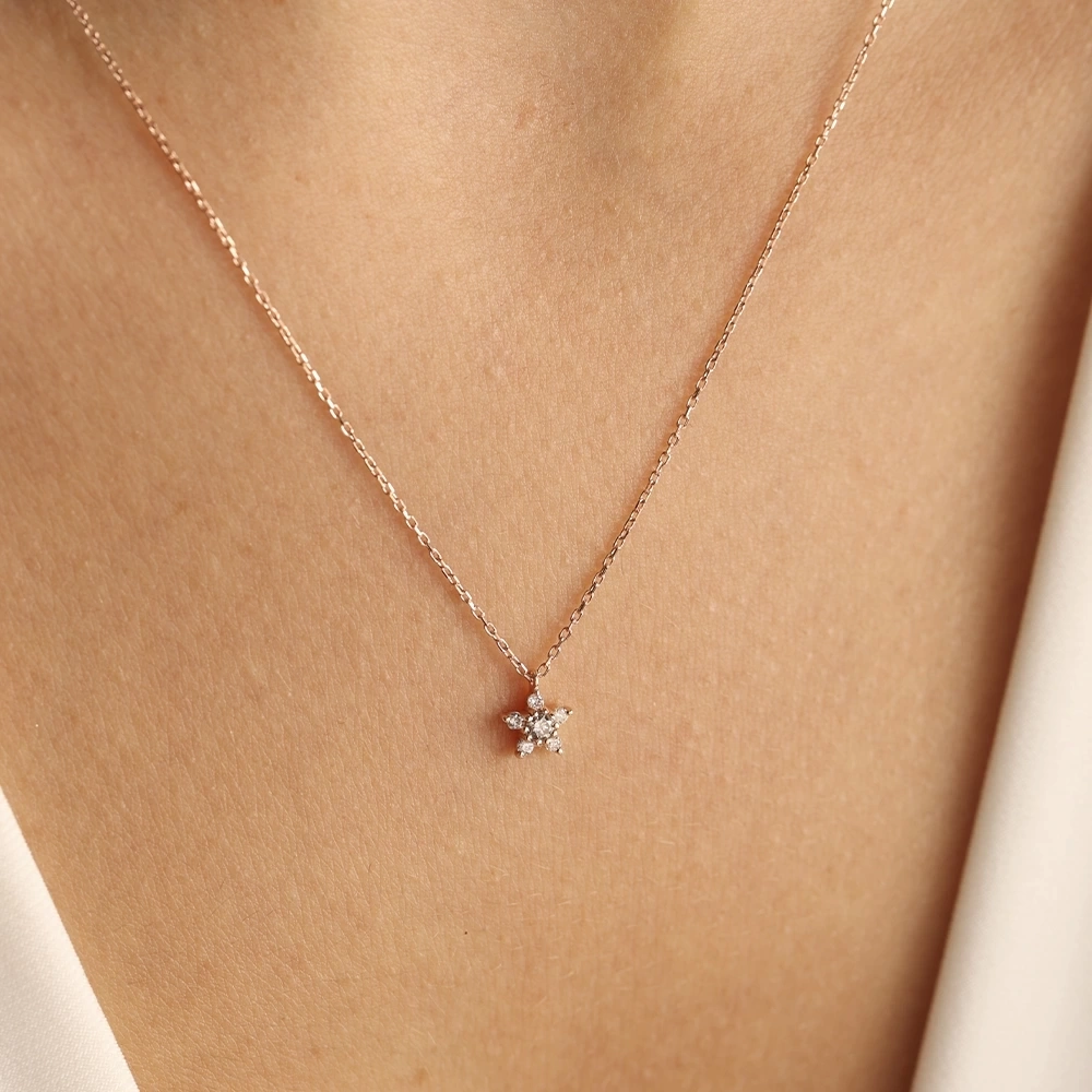 0.48 CT Deniz Yıldızı Pırlanta Set