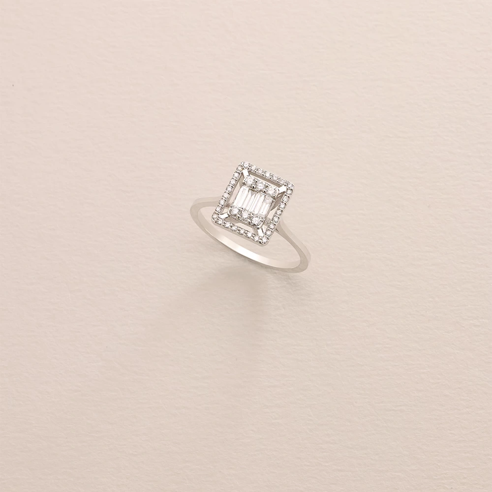 0.50 CT Pırlanta Baget Yüzük