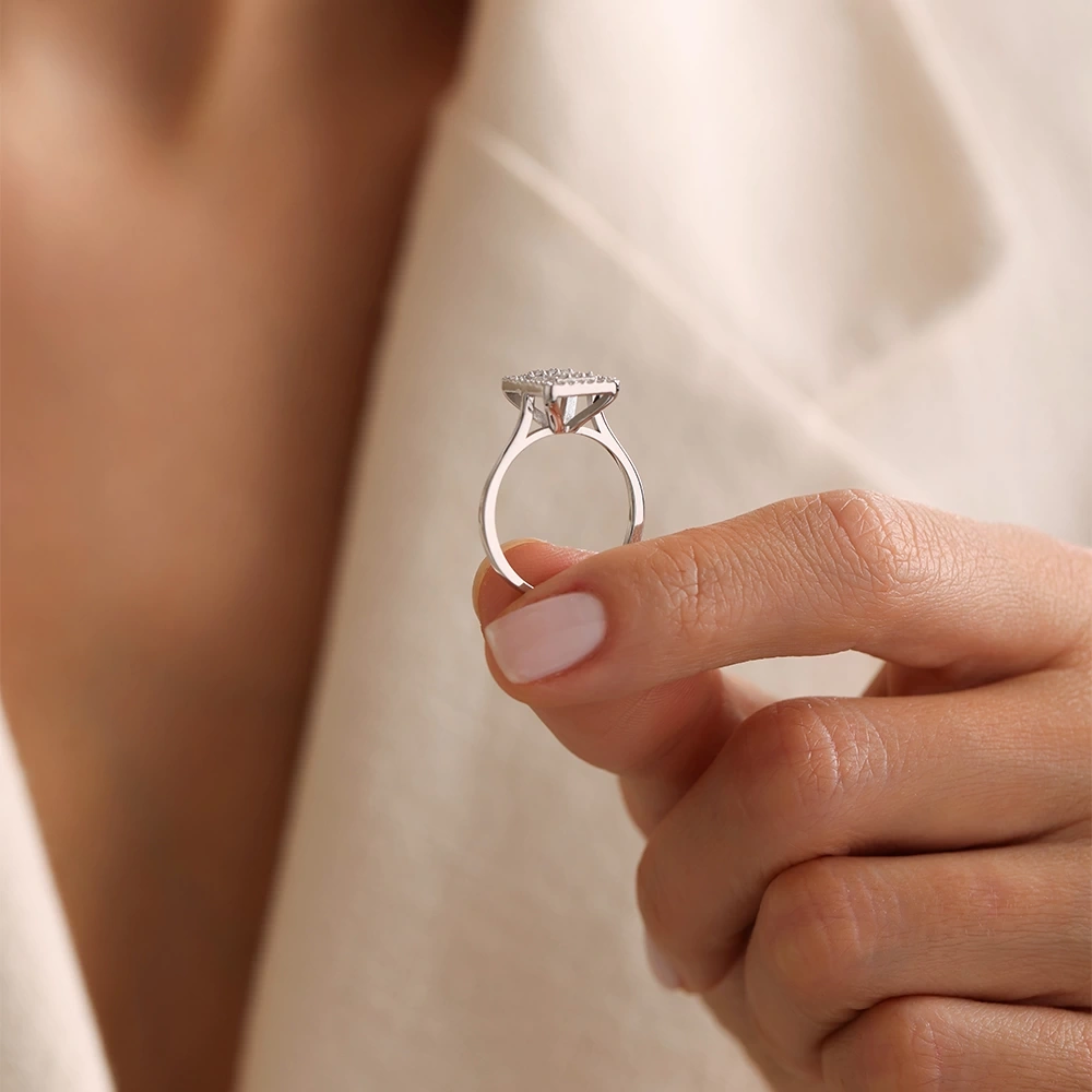 0.50 CT Pırlanta Baget Yüzük