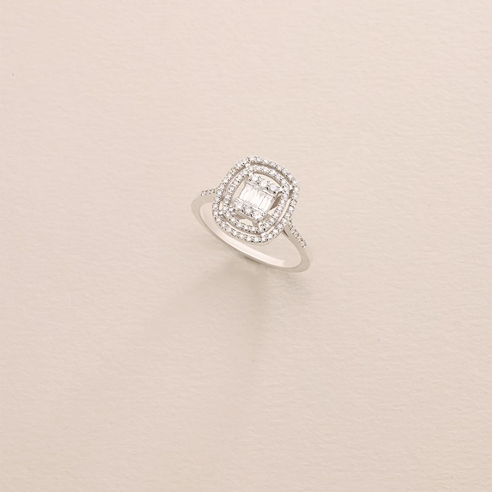 0.50 CT Pırlanta Baget Yüzük