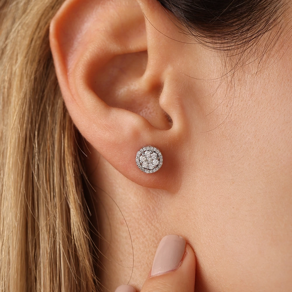 0.50 CT Pırlanta Küpe